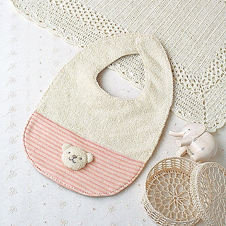 H434-506 手芸パック オーガニックコットンベビー こぐまのスタイ