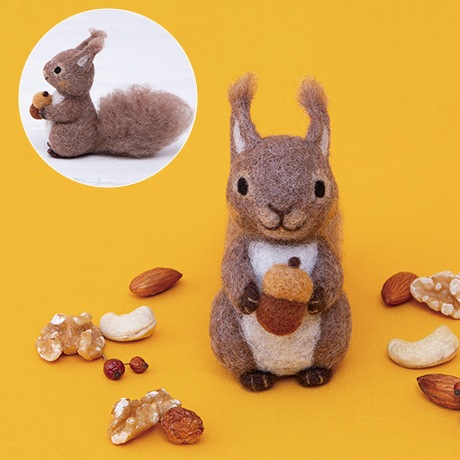 【HERMES】キッズ カラバリ/デザイン素敵☆Animaux Nattesハット H441-572 りす - ハマナカ商店