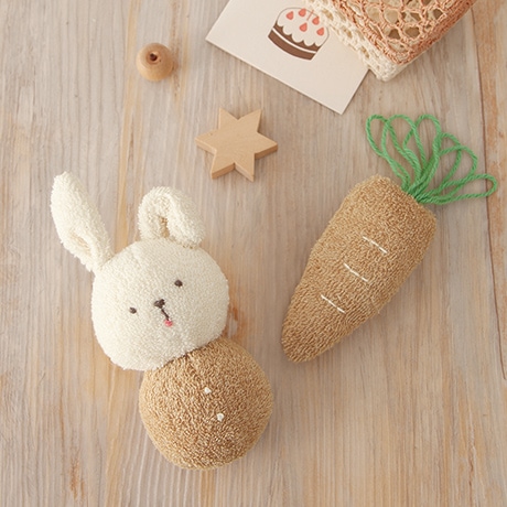 H434-538 手芸パック オーガニックコットンベビー 子うさぎのがらがら