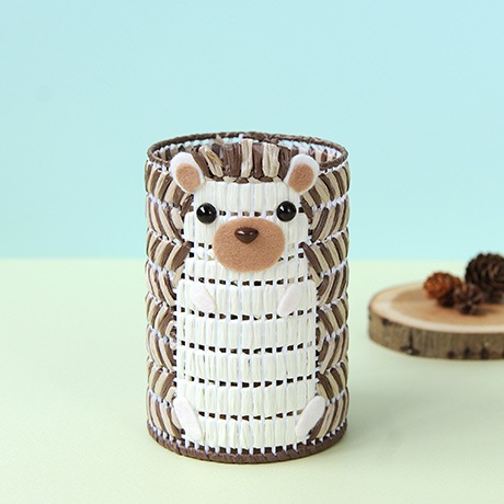 H367-314 手芸パック ハリネズミのペン立て - ハマナカ商店