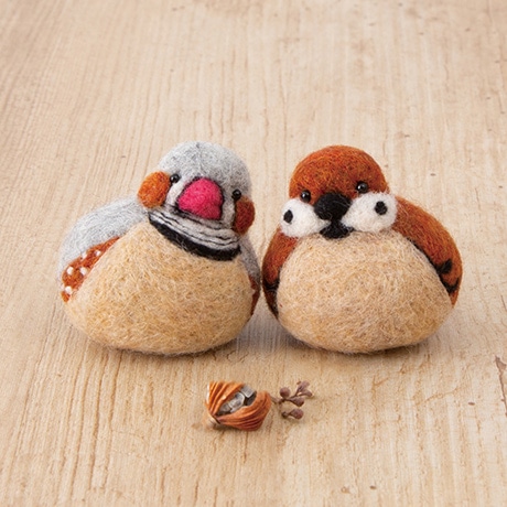 H441-613 キンカチョウとすずめ - ハマナカ商店