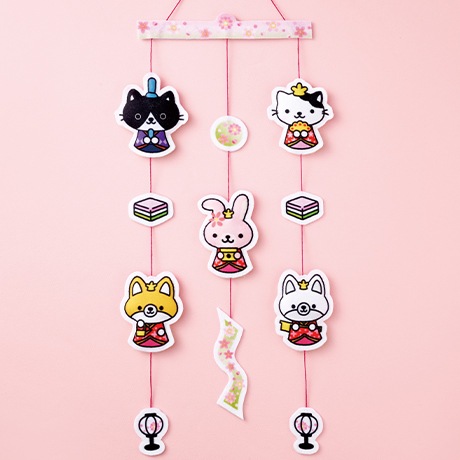 H481-104-002 プリント済みフェルトでつくる マナちゃんフレンズの