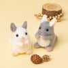 H441-661 ふんわりチンチラ ホワイト&グレイ