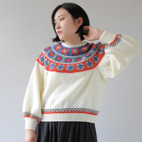 【11月1日迄お取り置き】シチリア 手編み グラニースクエア 11月1日迄お取り置き】シチリア 手編み グラニースクエア 11月1