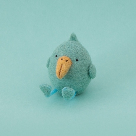 羊毛フェルト　ハシビロコウ　ツバメの親子 羊毛フェルト ハシビロコウ ツバメの親子 羊毛フェルト