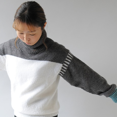 �͵��ǥ����ʡ�������ܥ��åȡ��饤�ɥ��󥻡�������Ride-On Sweater�ˡ�Nagi's Knits