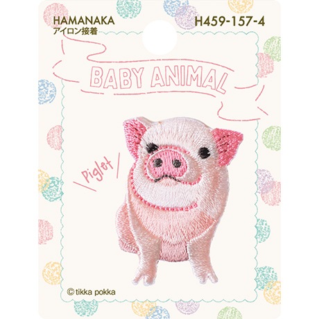 アルベロベロ♥️ ぶたさん女の子アップリケ毛糸ポンポン刺繍ケーブル編 チュニック アルベロベロ♥️ ぶたさん女の子アップリケ毛糸ポンポン刺繍