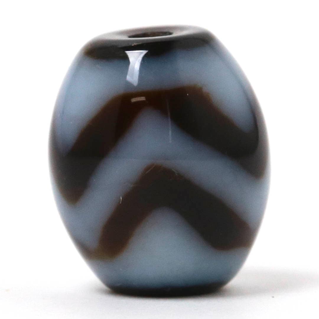 高級天珠 ミニ 虎牙水紋