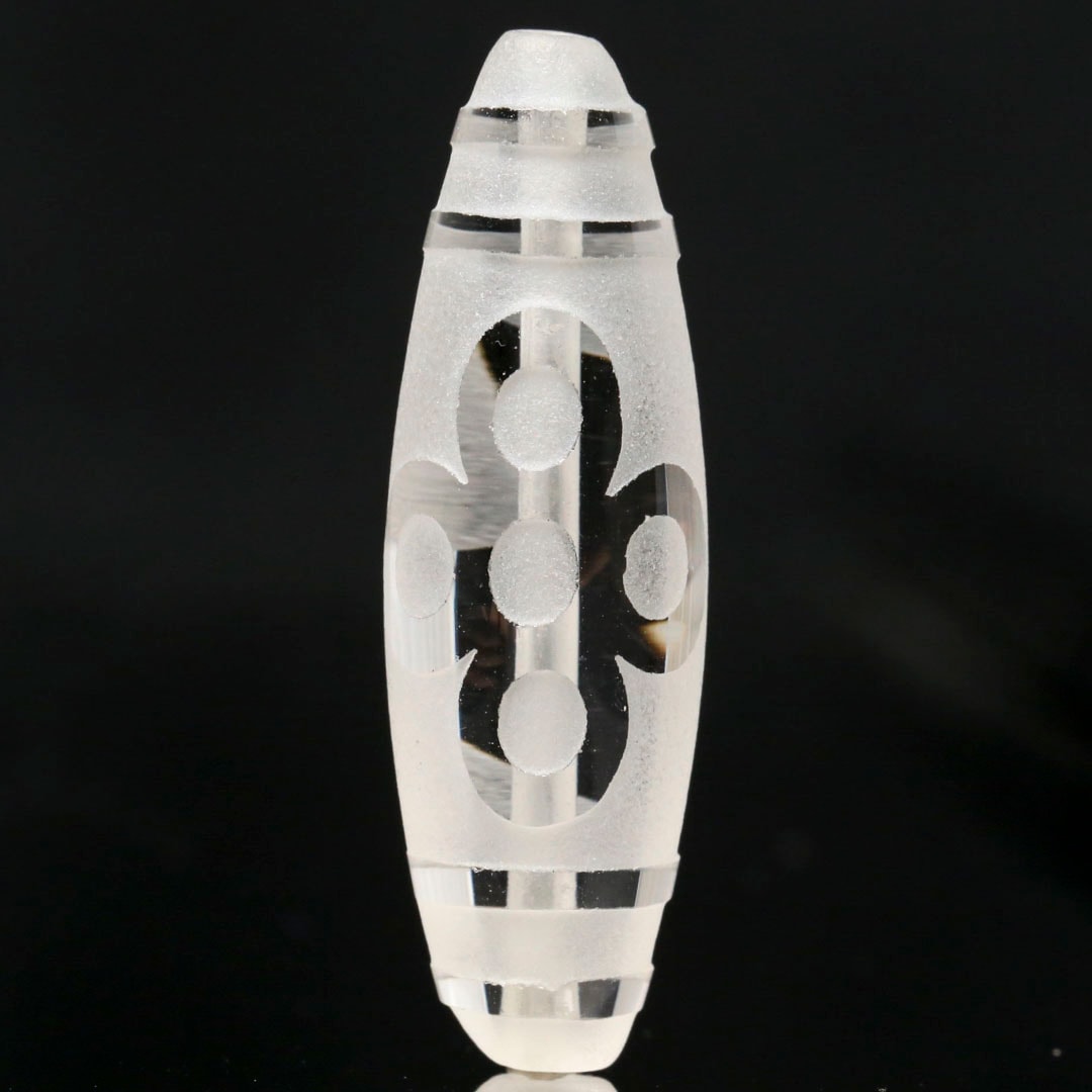 閃電五眼天珠 閃電五眼至純天珠37.7㎜ – 天然石屋 優月堂