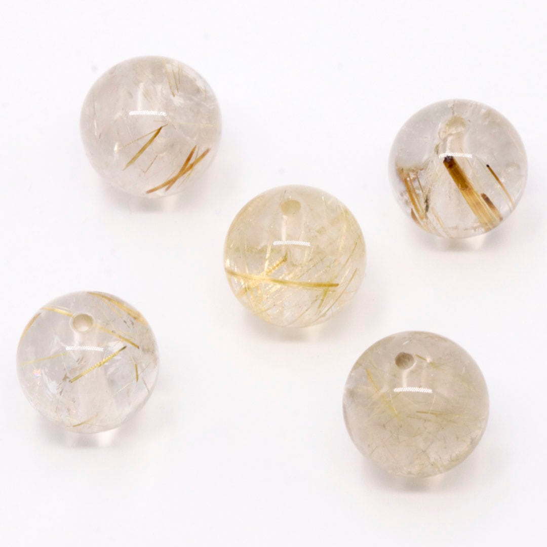 ルチルクォーツA ラウンドビーズ 10ミリ