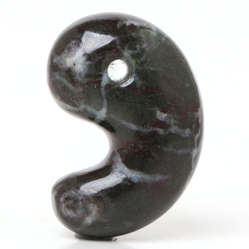 数量限定】伊勢青石 出雲型勾玉 10ミリ
