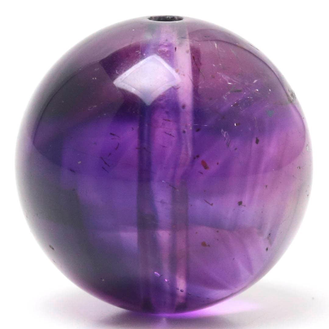 限定4石】アメジストエレスチャル HC 13ミリ ビーズ