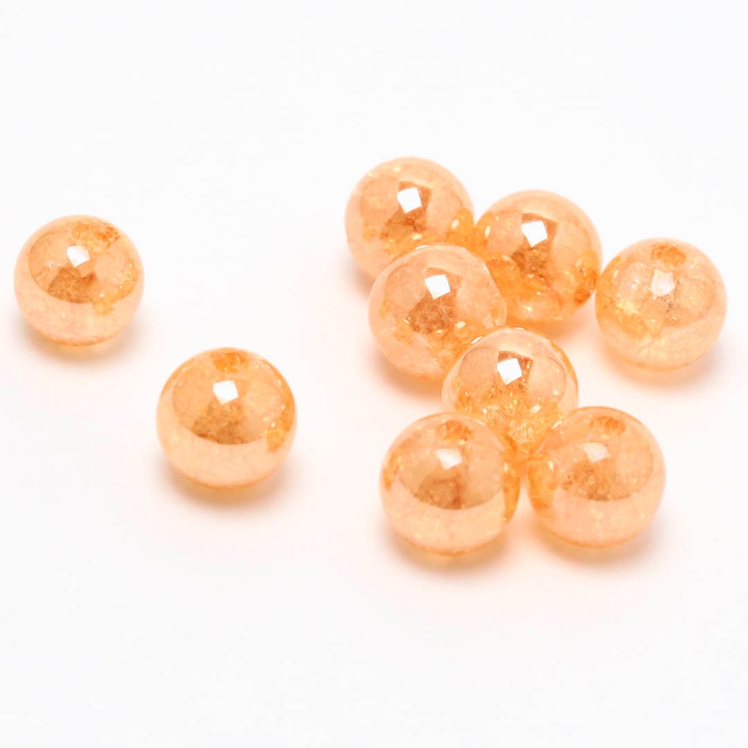 数量限定】クラックゴールデンオーラ 6ミリビーズ