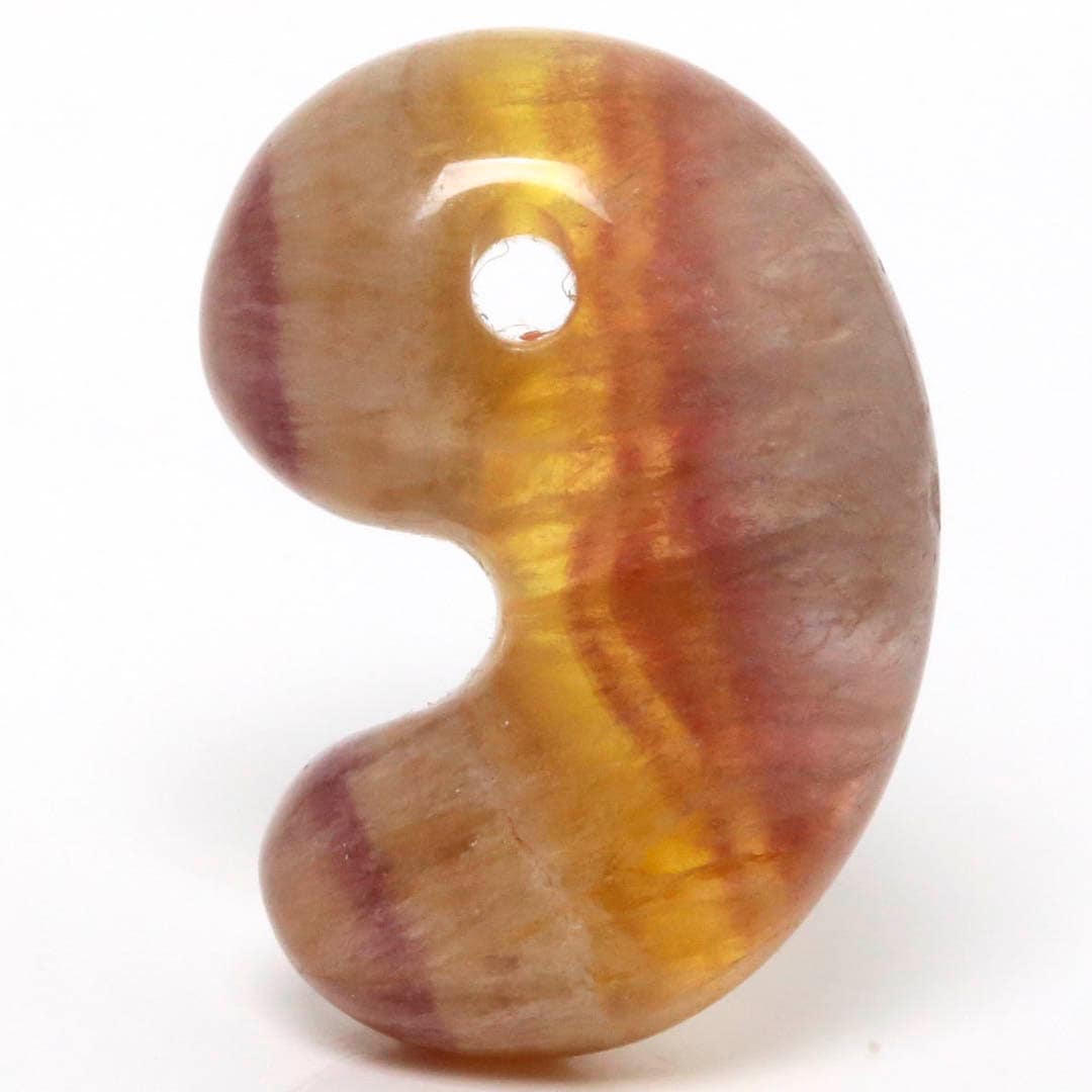 出雲型勾玉 黄・オレンジ パワーストーン・天然石のアクセサリー