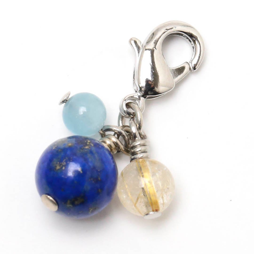 金運お守りチャーム_ラピスラズリ_E065