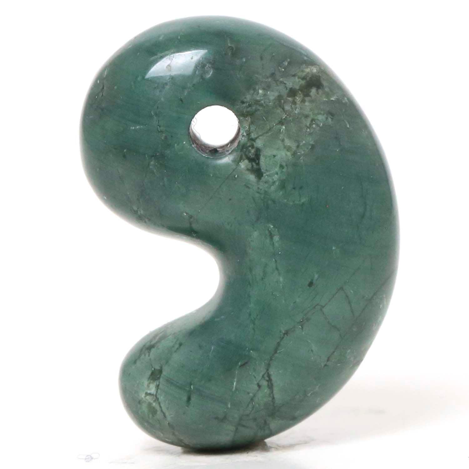 花仙碧玉 出雲型勾玉 20ミリ