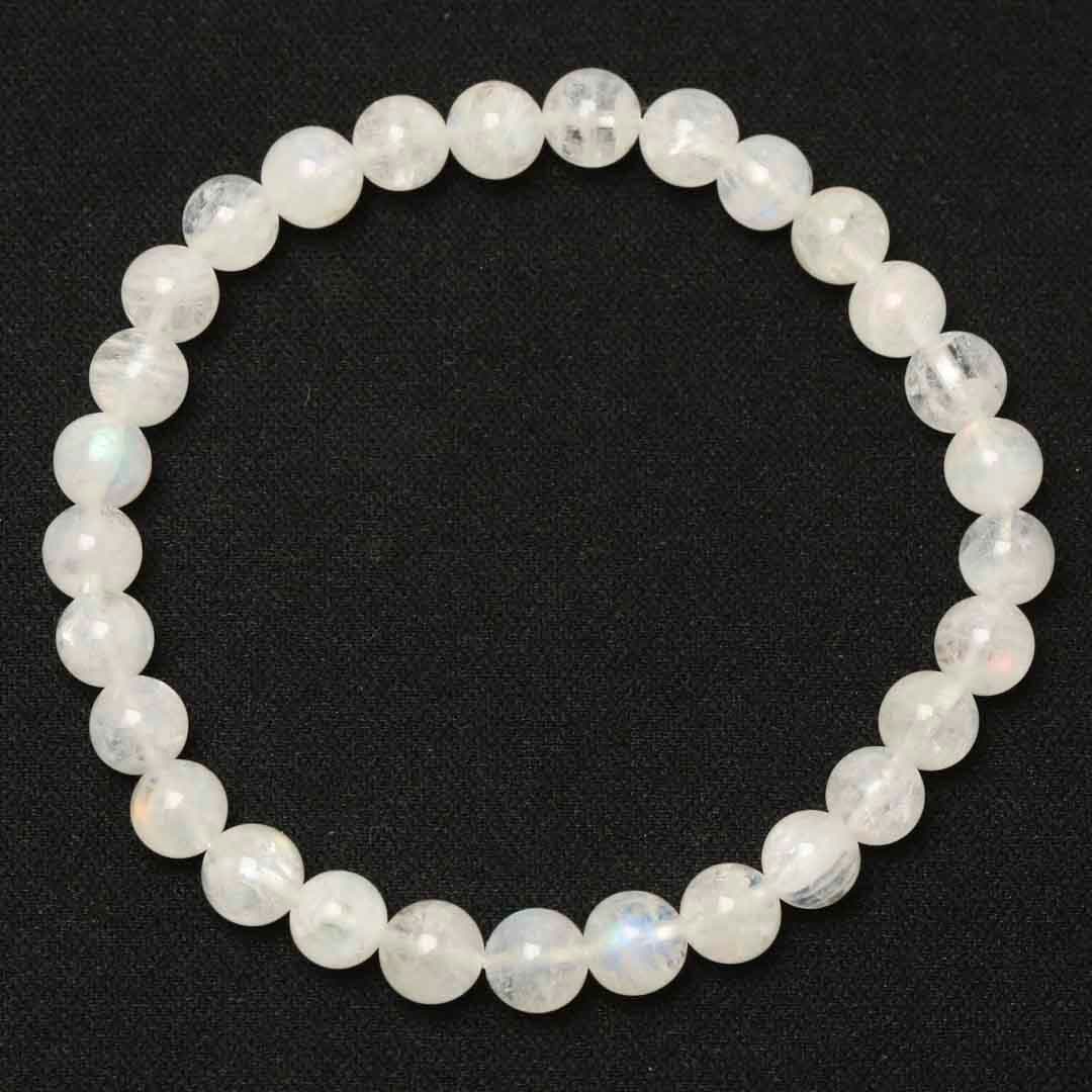 レインボームーンストーン 6ミリブレスレット