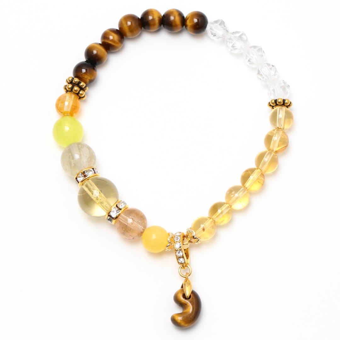 2026ラッキーカラー勾玉ゴムブレスレット_富と繁栄