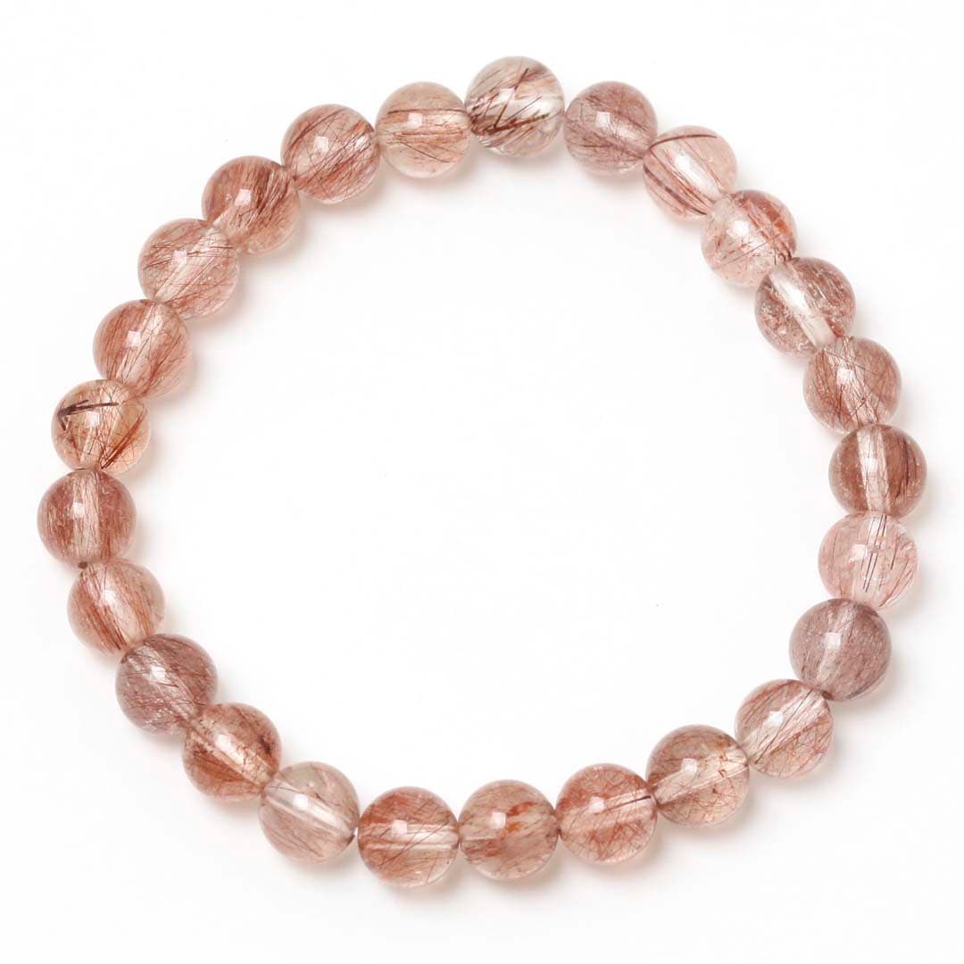 レッドルチルクォーツ 7ミリブレスレット