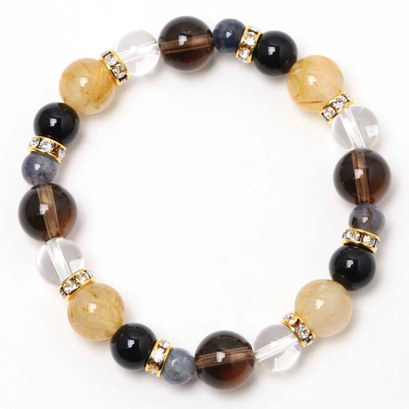 数量限定】キャッツアイブロンズルチルクォーツHC 10ミリ ビーズ