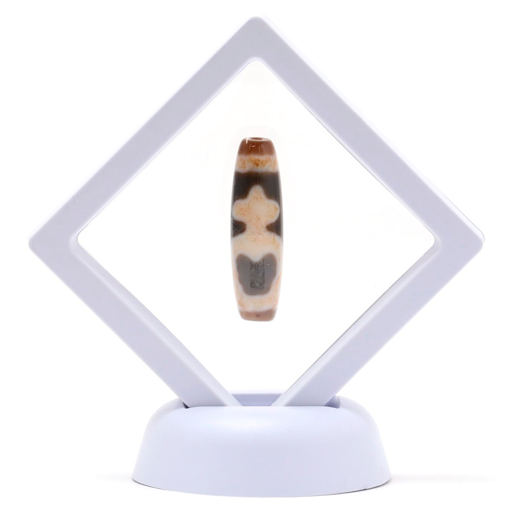 高級天珠 3.9センチ 宝瓶 朱紗入り