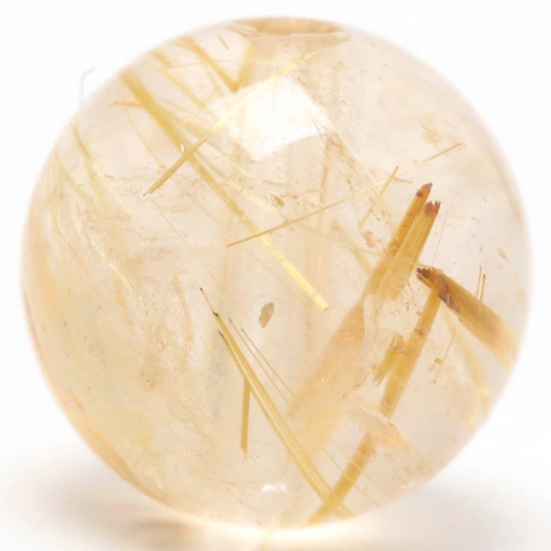 キャッツアイゴールデンルチルクォーツHC 8ミリ ビーズ