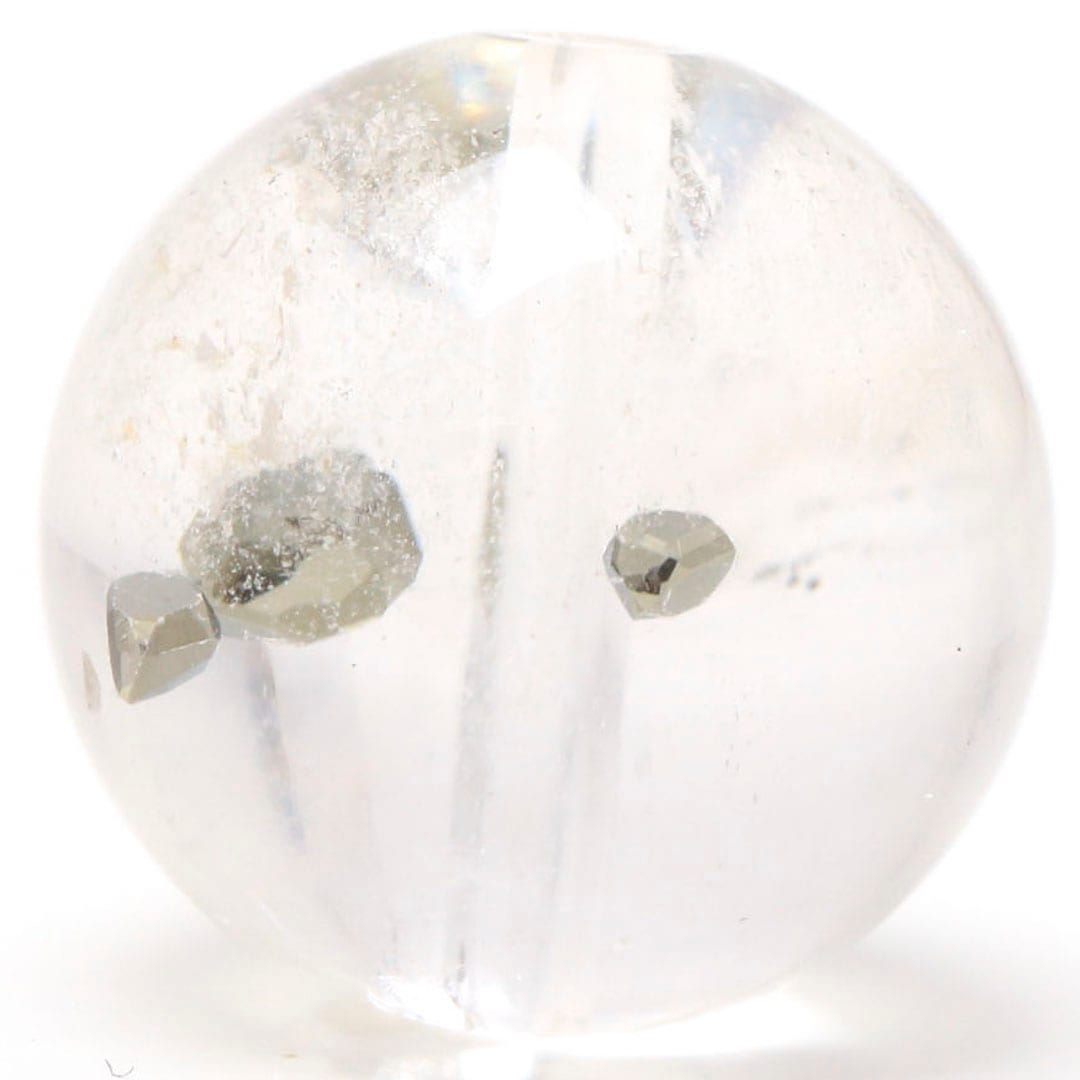 パイライトインクォーツHC 12ミリビーズ