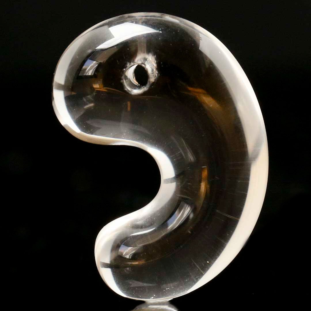 水晶 出雲型勾玉 30ミリ
