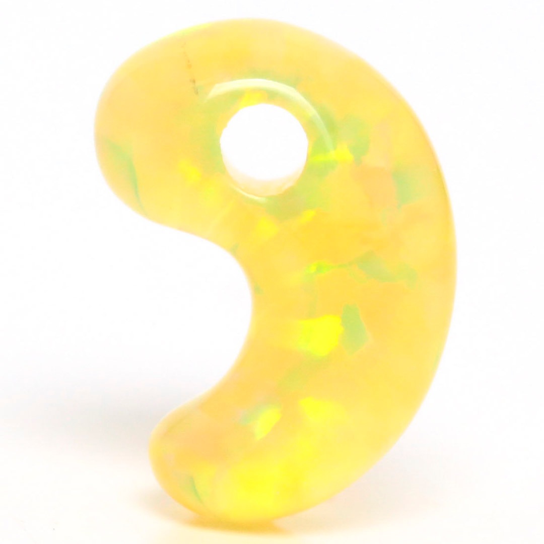 京都オパール 金糸雀-カナリア- 出雲型勾玉 10ミリ