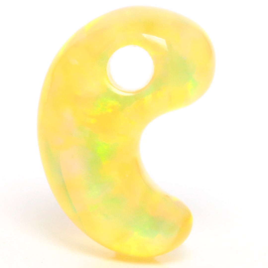 京都オパール 金糸雀-カナリア- 出雲型勾玉 10ミリ