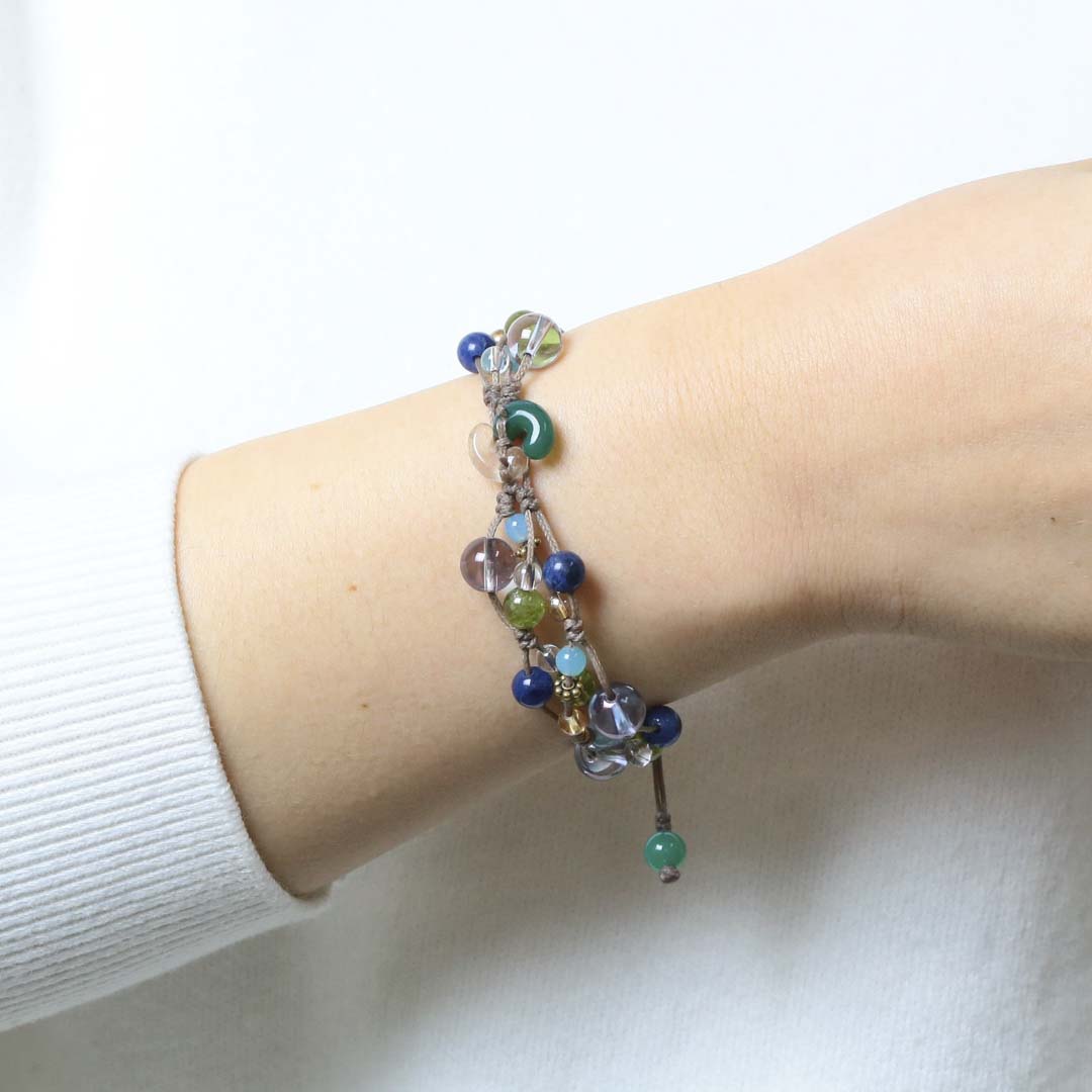 編みブレスレット_健康・邪気払い