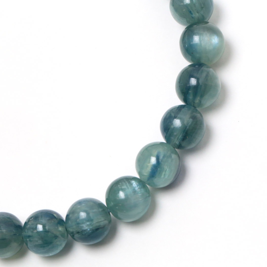 可愛い❢グリーンカイヤナイトとグリーンアメジストのブレス❥ 高品質 グリーンカイヤナイト ブレスレット B1023-28 カイヤ