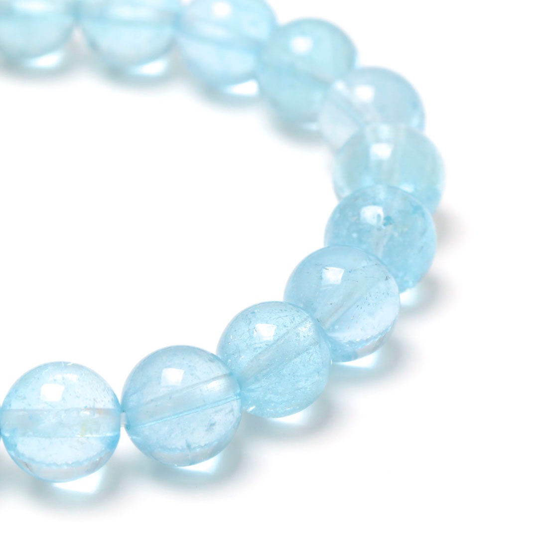 専用です♪TAKE UP ブラチナPT850ブルートパーズブレスレット ブルートパーズ 9ミリブレスレット