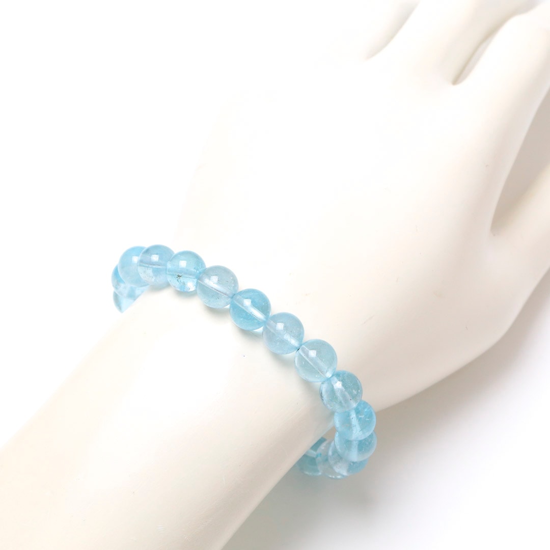 ブルートパーズ 9ミリブレスレット