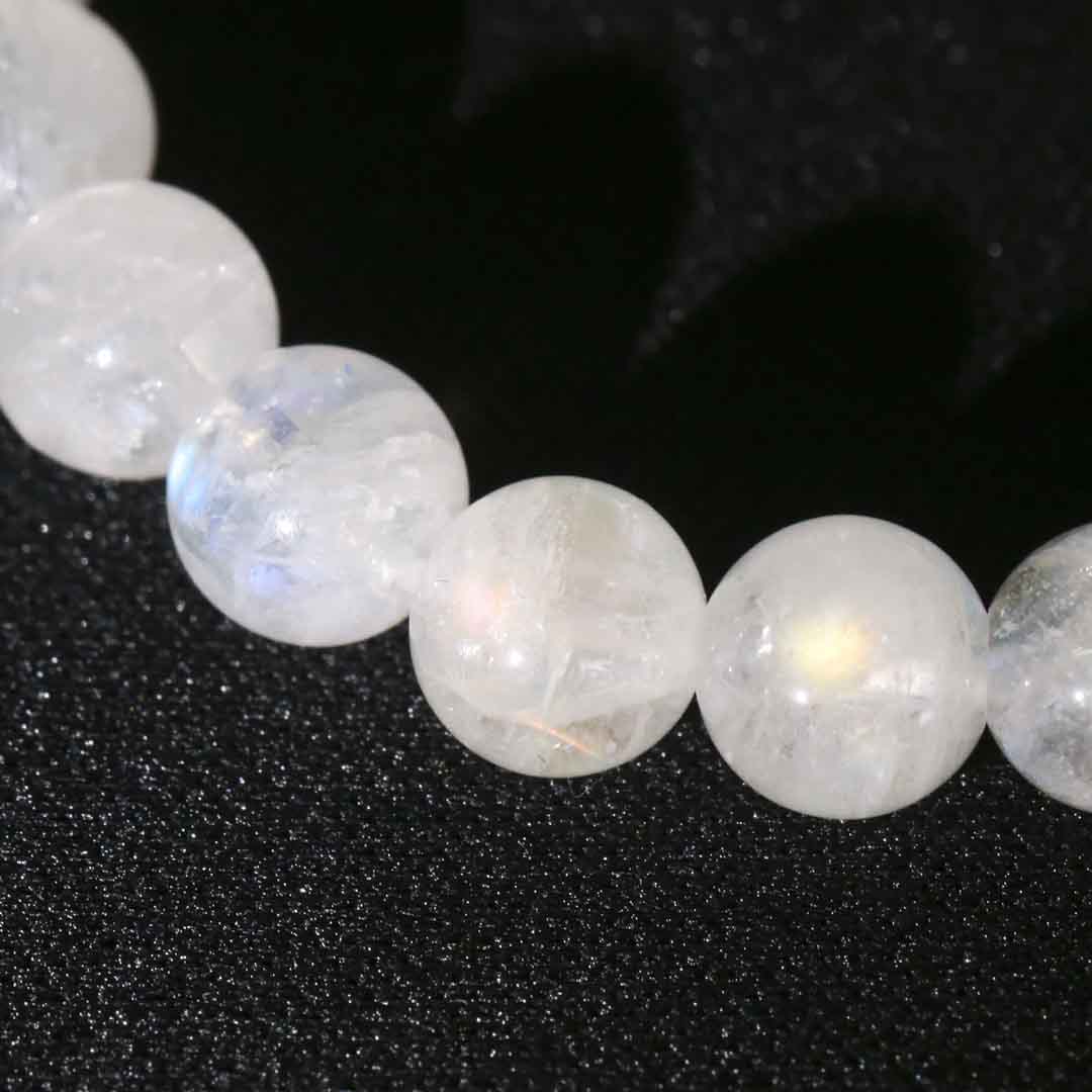 極上プレミアムコレクション✨レインボームーンストーンSAブレスレット　実物綺麗 極上プレミアムコレクション✨レインボームーンストーンS A