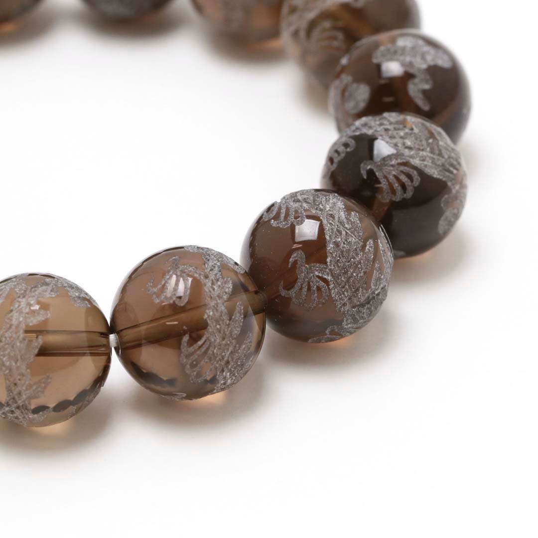 ドラゴン スモーキークォーツ 14ミリブレスレット