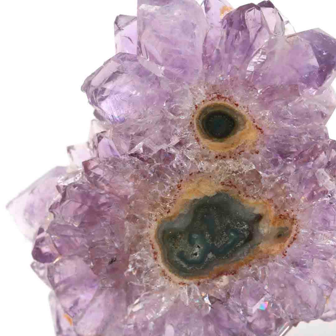 フラワーアメジスト スタンド アメジスト eye レア 一点物 ディスプレイ フラワーアメジスト S （スタラクタイト）ケース付き