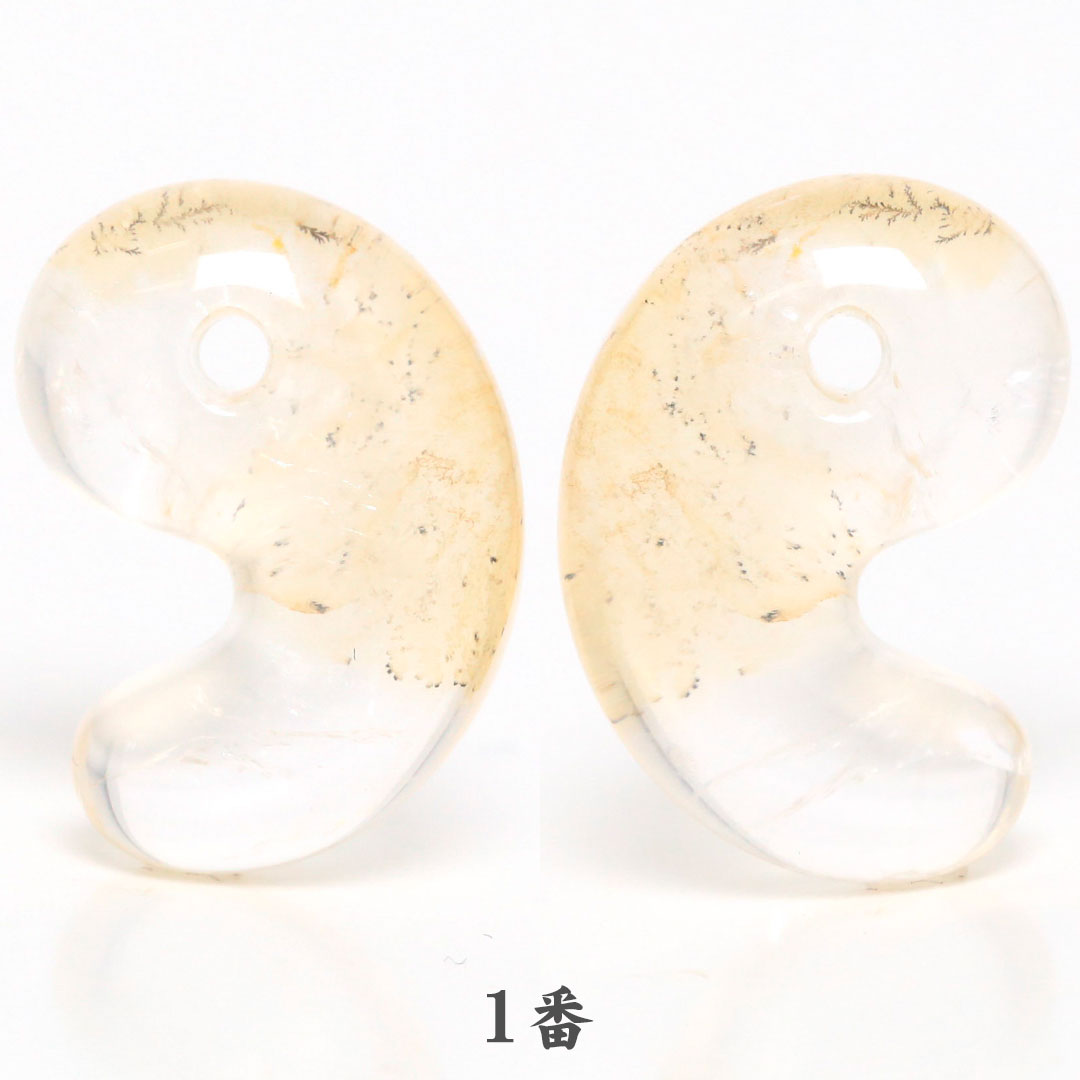 デンドリチッククォーツB 出雲型勾玉 20ミリ