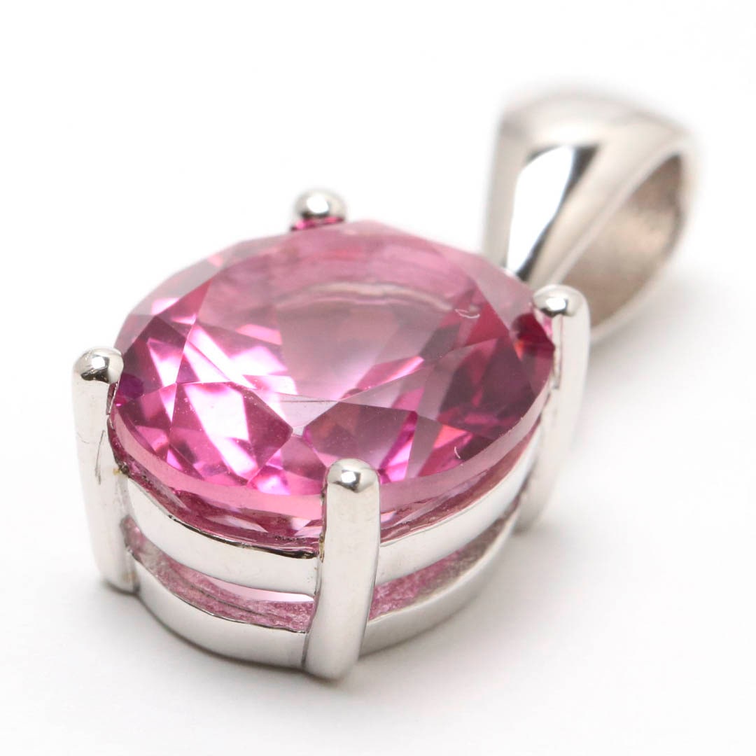 ピンクトパーズ 925SVペンダントトップ ②