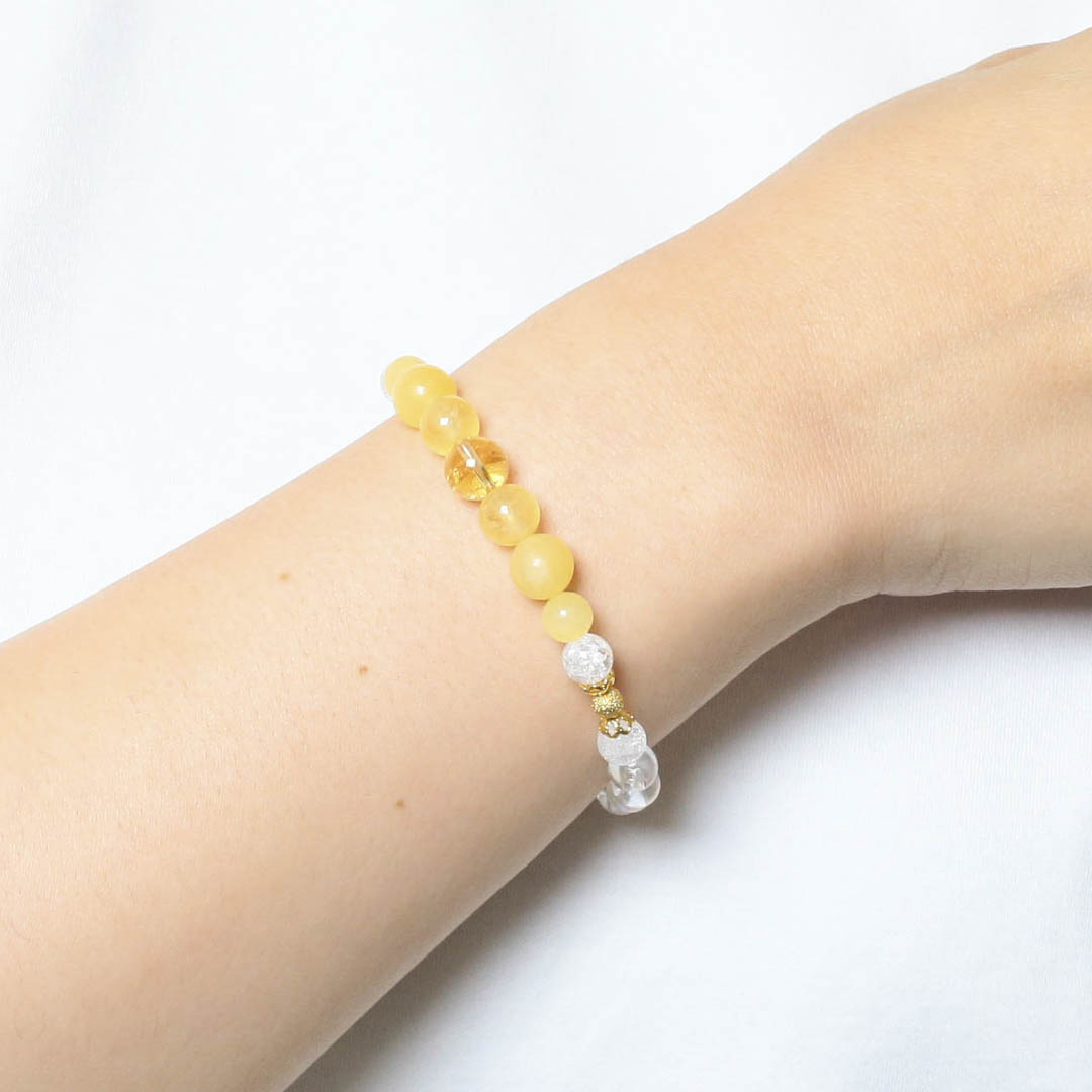 【限定1】スーパーパワー ラッキー ブレスレット 金色 ラッキーカラーゴムブレスレット 繁栄・金運_BL619