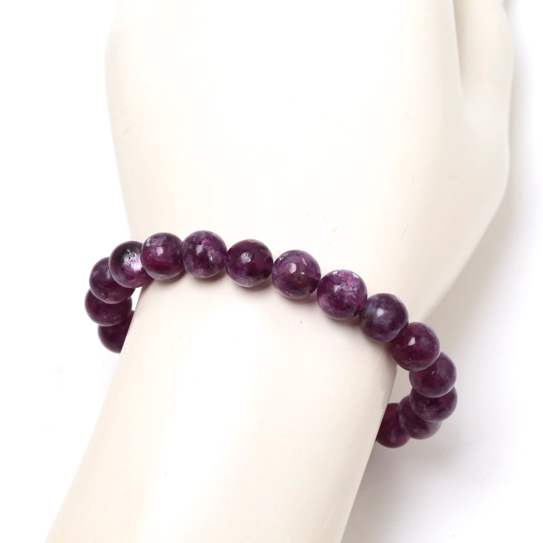 レピドライトシリカ 9ミリブレスレット