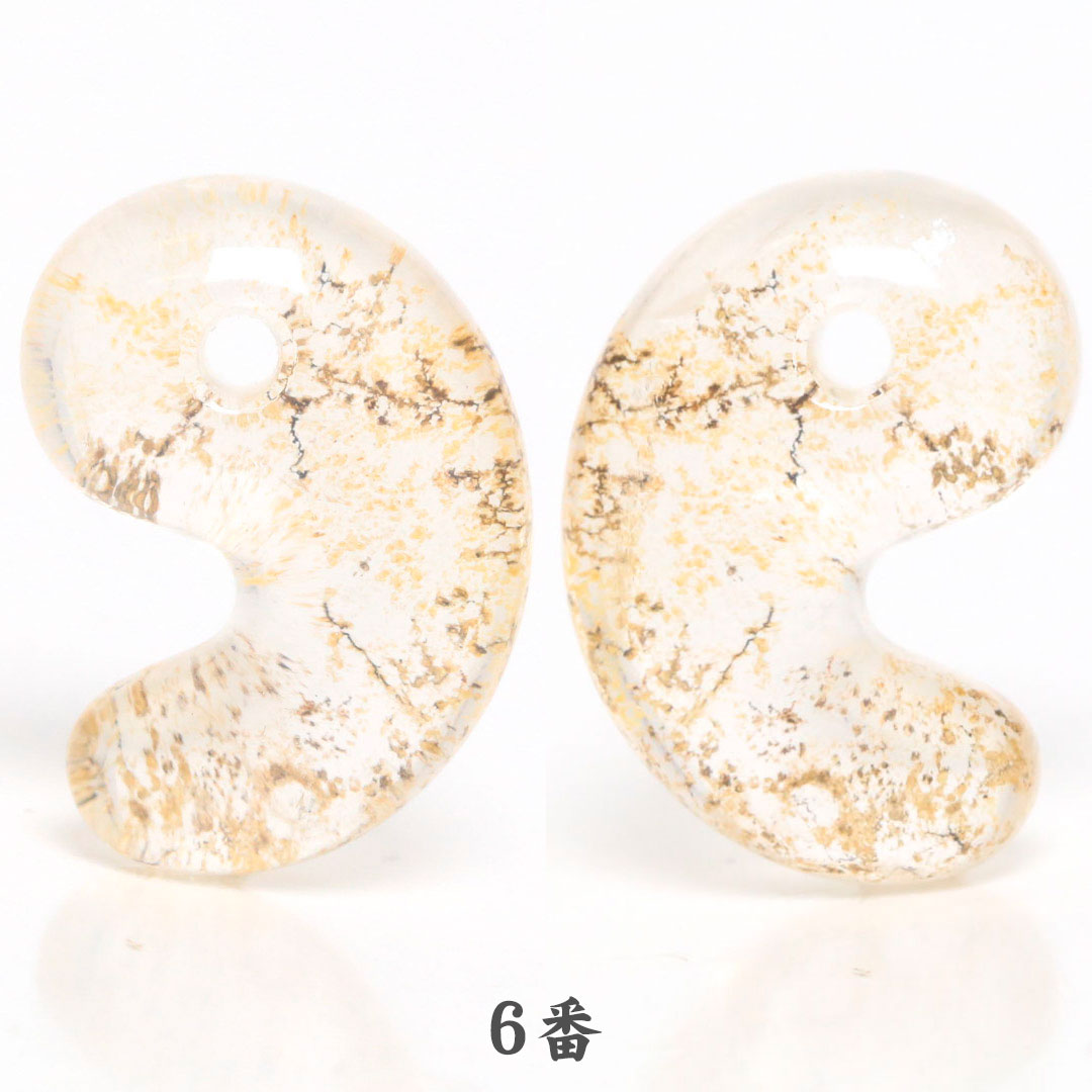 デンドリチッククォーツ 出雲型勾玉 20ミリ