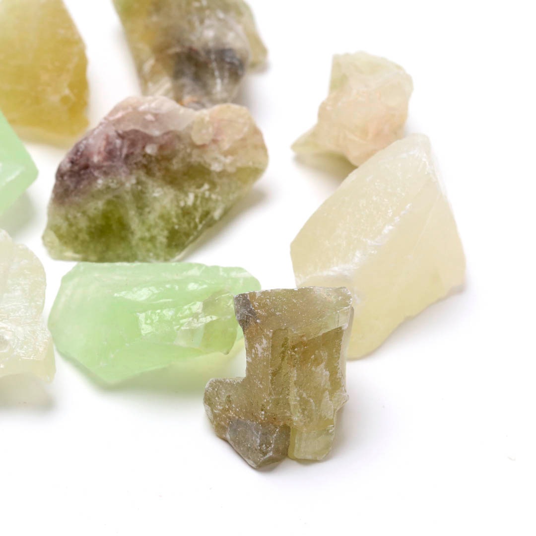 数量限定】イエローグリーンカルサイト 原石ラフ