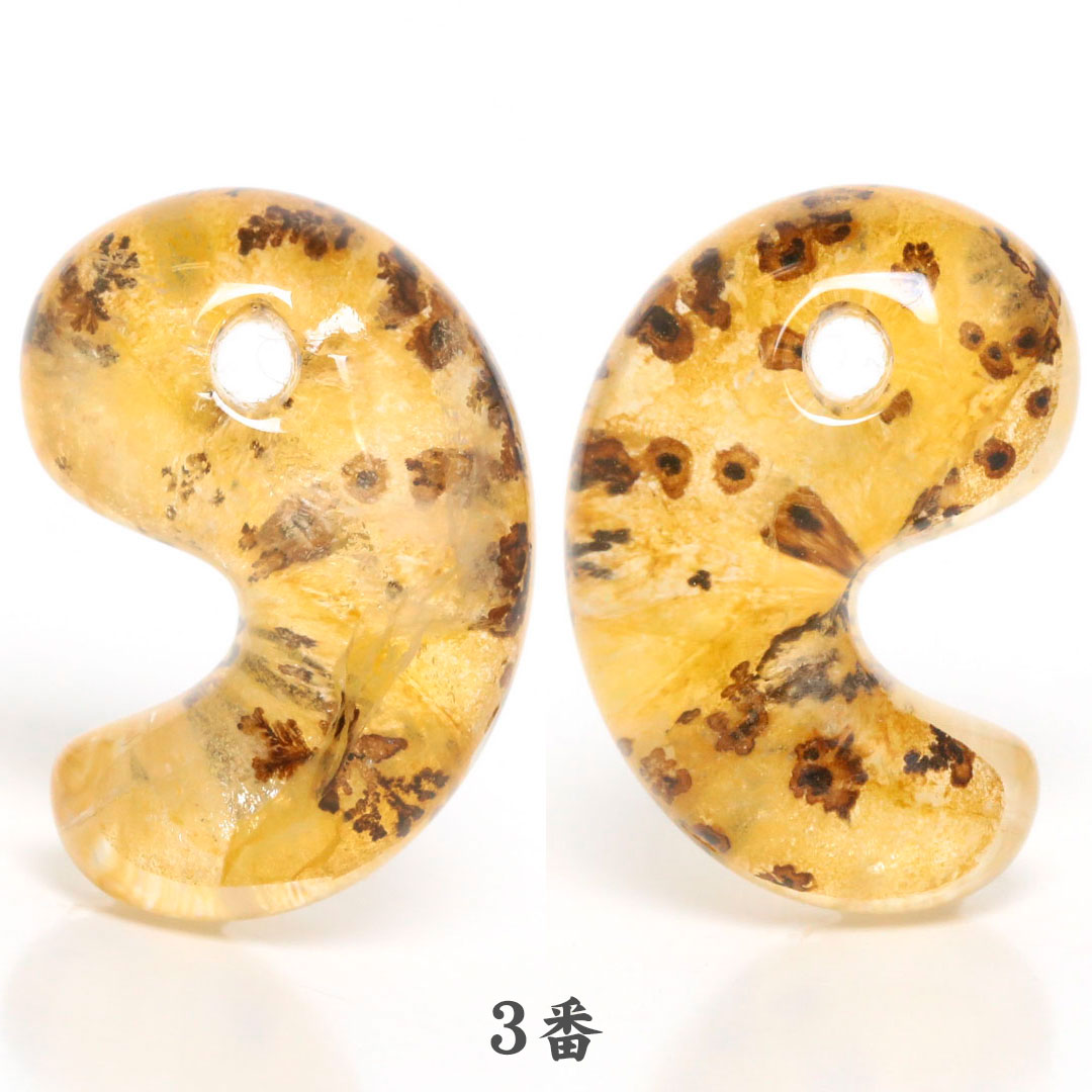 デンドリチッククォーツ 出雲型勾玉 16ミリ