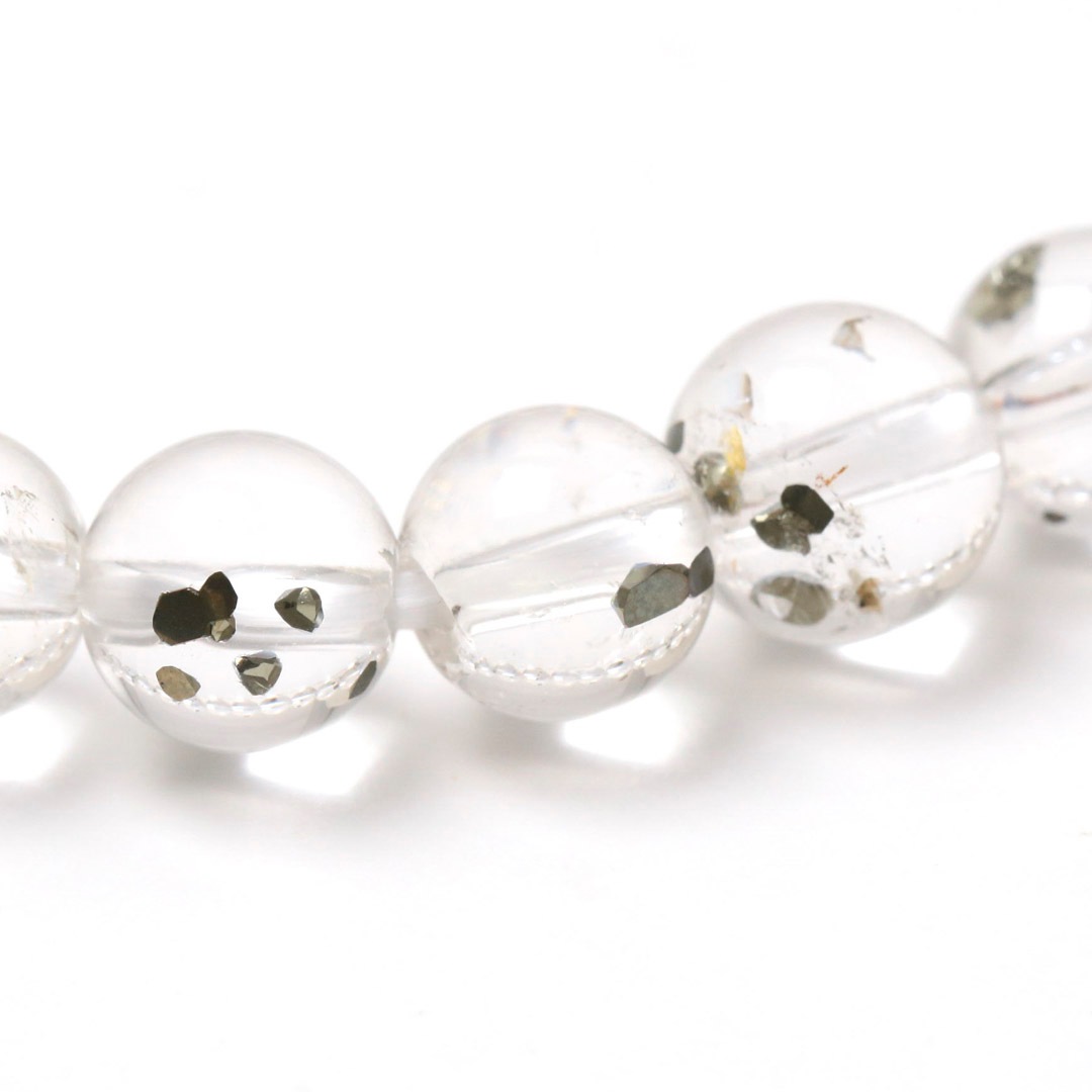 パイライトインクォーツ パイライトインクォーツ 7ミリブレスレット