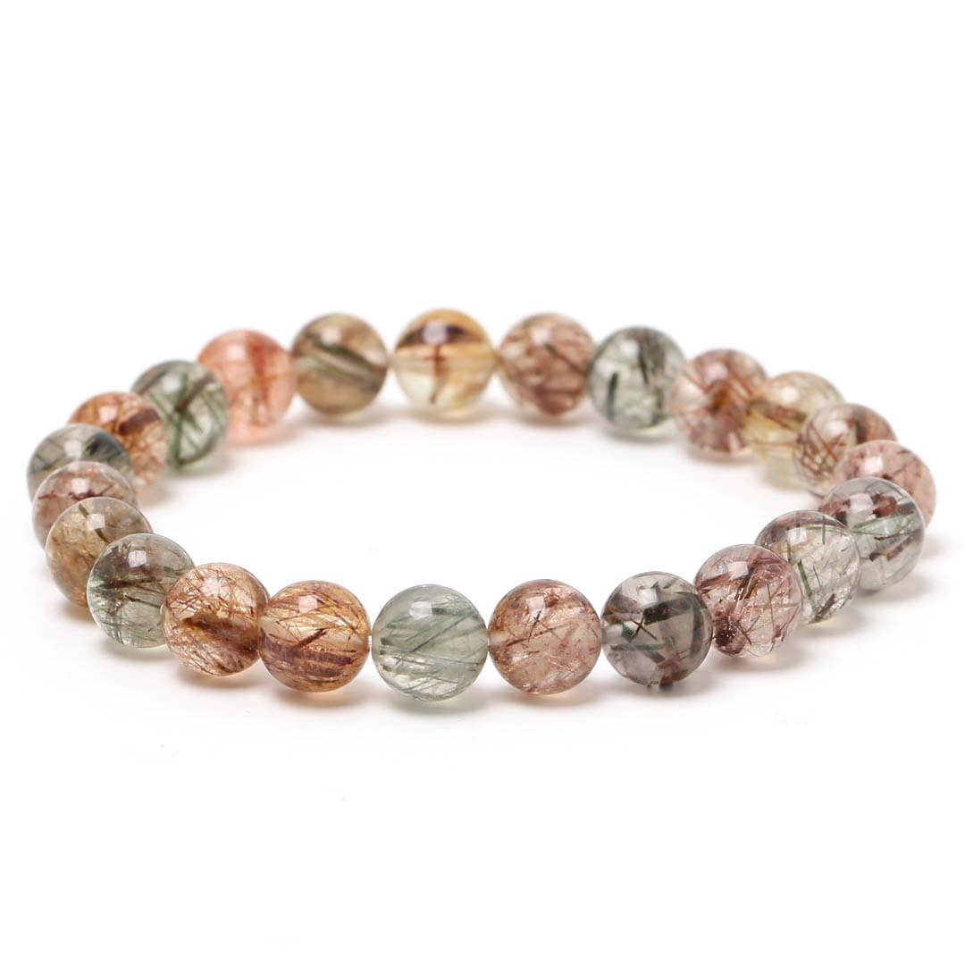 ミックスルチルクォーツ 8ミリブレスレット