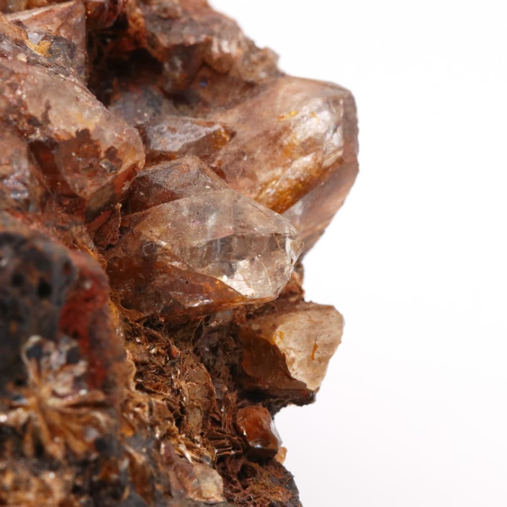 橘　 水晶 福島県蛍鉱山産 水晶クラスター