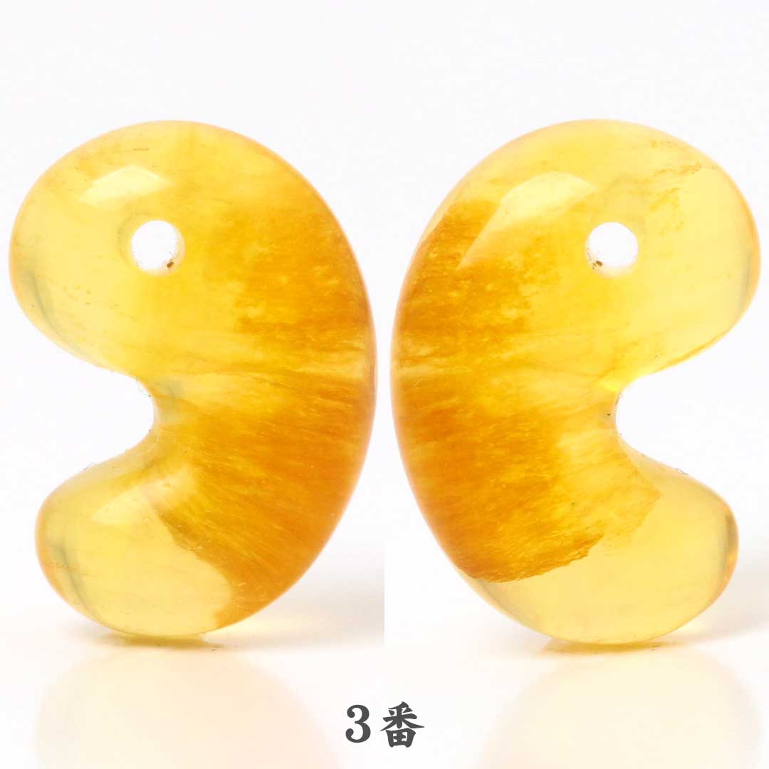 イエローフローライトB 出雲型勾玉 16ミリ