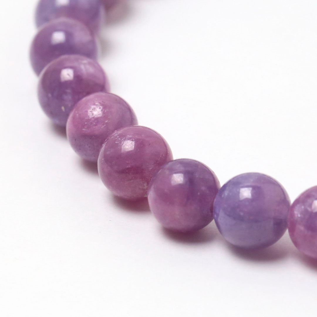 ★パープルスターサファイア 7ミリ珠 ブレスレット④(SA+) パープルサファイア 7ミリブレスレット