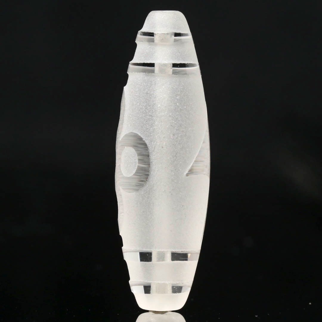 水晶天珠 閃電五眼